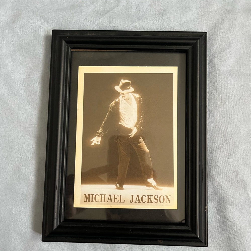 Framed Michael Jackson Art Print 9x7